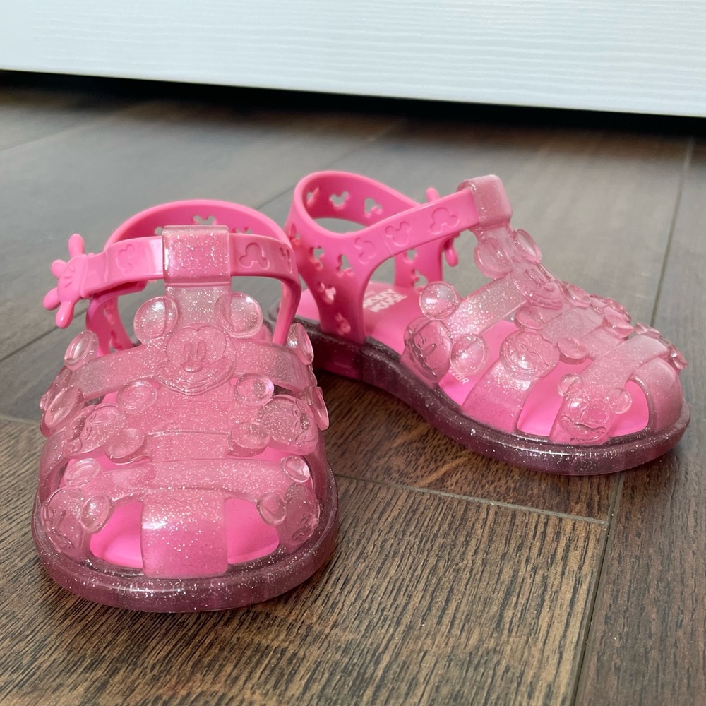 Toddler Mini Melissa Mickey Mouse Jelly Sandals - size 9